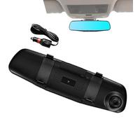 Telecamera di backup in vetro per retromarcia, Dash Cam in vetro | Vetro retrovisore intelligente ad alta definizione,Modalità parcheggio 24 ore su 24, vetro Dash Cam per auto e camion