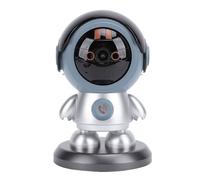 Telecamera di Comunicazione Bidirezionale, Telecamera di Sicurezza Intelligente a Forma di Robot con Conversazione Bidirezionale HD 1080P con Rilevamento del Movimento per il