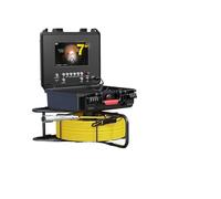 Telecamera di ispezione a serpente con DVR HD da 7" Contatore contametri for tubi fognari video 17 mm Endoscopio industriale for scarichi(20m)