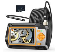 Telecamera di ispezione endoscopica, endoscopio a doppia fotocamera da 4,3 pollici, telecamera di ispezione impermeabile IP67 da 5,5 mm, scheda TF da 32 GB, fotocamera endoscopio digitale 1080P con 6
