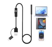 Telecamera di ispezione, telecamera di scarico impermeabile IP67, cavo da 3 m, endoscopio plug and play regolabile per ispezioni idrauliche di macchinari