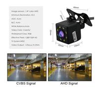 Telecamera di retromarcia per auto AHD 1280*720P telecamera di retromarcia per veicoli HD per visione notturna a 170 gradi per tutte le auto con fili da 6 metri