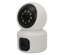 Telecamera di Sicurezza a Doppio Obiettivo 1080P Intelligente WIFI Night2 Way Talk Motion Detection Telecamera di Sicurezza Interna con Messa a Fuoco Automatica