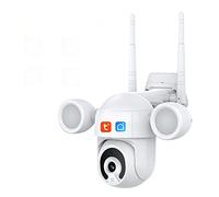 Telecamera Di Sicurezza All'aperto, 5Mp Tuya Camera Fodera Courtyard Courtyard Illuminazione PTZ Camera PTZ Camera Outdoor Wifi Security Cam Colore Night Vision Ai Rilevamento Umano