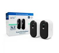 Telecamera di sicurezza Arlo Essential sorveglianza per esterni 2K 2K, set da 2 [VMC3250-100EUS]