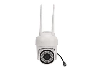 Telecamera di Sicurezza, Collegamento Multischermo 110-240 V Rotazione Universale Telecamera di Sicurezza Wireless da 2 MP da Esterno per Interni (Spina UE)