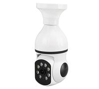 Telecamera di Sicurezza con Lampadina, Telecamera Wireless da 2 MP WiFi E27 con Presa di Luce con Visione Notturna, Controllo APP, Videocamera di Videosorveglianza per Interni Ed