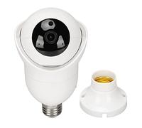 Telecamera di sicurezza con lampadina Wireless esterna, 1MP WiFi Smart Camera 360 ° Wireless 2 Way Talk Night E27 Portalampada Telecamera per casa, Telecamere con rilevamento del movimento/Allarme sir