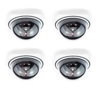Telecamera di Sicurezza cupola Finta con LED Illuminati, Effetto Realistico CCTV Camera, per Interni ed Esterni, Impermeabile