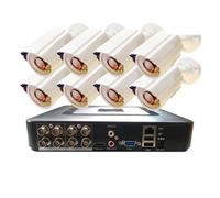 Telecamera di sicurezza, Di telecamere di sicurezza CCTV Kit AHD analogico Registratore DVR 8/4 canali Opzioni 8PCS Video sorveglianza 2MP 1080P Bullet Metal(2T)