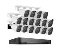 Telecamera di sicurezza, Di Videosorveglianza 32CH 1080P H.265 DVR Registratore Video Sorveglianza CCTV Kit Di Telecamere Rilevamento PIR Esterno IP67(2T,32CH DVR 16Pcs Kits)