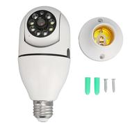 Telecamera di sicurezza intelligente con visione notturna, panoramica a 360 gradi, 1080p, wireless, Wi-Fi, a forma di lampadina, per la sicurezza