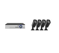Telecamera di sicurezza, Kit Di Sicurezza For Telecamere CCTV 8CH Telecamere Di Sorveglianza AHD Da 5 MP DVR Set Face Detect Visione Notturna A Infrarossi(NONE,8CH 4pcs 5MP Cam)