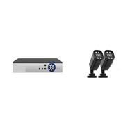 Telecamera di sicurezza, Kit Di Sicurezza For Telecamere CCTV 8CH Telecamere Di Sorveglianza AHD Da 5 MP DVR Set Face Detect Visione Notturna A Infrarossi(NONE,8CH 2pcs 5MP Cam)
