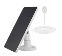 Telecamera di sicurezza pannello di ricarica solare, resistente alle intemperie 4W 5V Sloar caricabatterie per Arlo Pro 4 per Ultra 2 per Pro 3 per Ultra per Pro 5S per Pro 3 Floodlight (bianco)