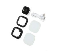 Telecamera di sicurezza per interni WiFi da 3 MP, 2K per montaggio con visione notturna a colori, per una facile configurazione monitor tramite app, microfono integrato e archiviazione cloud, bianco