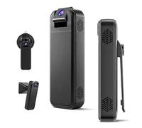 Telecamera di sicurezza portatile con supporto di aspirazione per fotocamera professionale nera con supporto per la registrazione delle forze dell'ordine