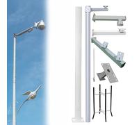 Telecamera di sicurezza regolabile Palo di altezza per le telecamere CCTV della cupola e di PTZ, uso commerciale e domestico di sorveglianza