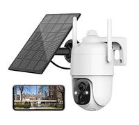 Telecamera di sicurezza solare 2K PIR Rilevamento del movimento umano Sorveglianza da 3 MP Wireless Cam Outdoor alimentato a batteria Notte a colori Rilevamento del movimento(WiFi With 32GB Card)