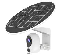 Telecamera di sicurezza solare senza fili da 3 MP, senza WiFi, compatibile con 4G, vista panoramica a 360°, impermeabile, rilevatore di movimento PIR
