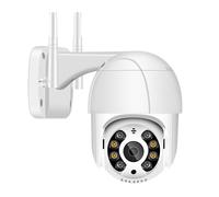 Telecamera di sicurezza, Telecamera IP PTZ 1080P Esterna 2MP AI Rilevazione umana Audio bidirezionale Telecamera CCTV di sicurezza domestica Telecamera con zoom digitale 4X per la sicurezza domestica