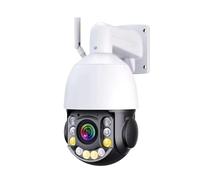 Telecamera di Sicurezza, Telecamera IP PTZ 8MP 4K Wi-Fi Zoom 50X CCTV for esterni AI Allarme umano Speed Dome Cam Telecamera di sorveglianza a distanza IR 120M(8MP camera 32G)