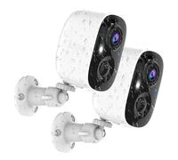 Telecamera di sicurezza wireless per esterni, telecamera wireless 2K per esterni/interni, telecamere esterne per la sicurezza domestica, rilevamento del movimento AI, impermeabile, visione notturna a