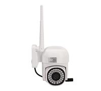 Telecamera di Sicurezza Wireless, Telecamera di Sicurezza Interna Impermeabile WiFi 1080P con Visione Notturna a Colori Rilevamento del Movimento da 2 MP, Telecamera di (Spina UE)