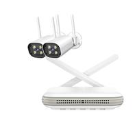 Telecamera di sorveglianza, 4CH 8CH NVR Wireless Kit telecamera di sicurezza esterna 4K 5MP 3MP Telecamera IP Face Detection CCTV Mini di videosorveglianza(1T,WIFI 3MP 2PCS)