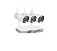 Telecamera di sorveglianza, CCTV Wireless Kit Telecamera H.265 3MP HD Sicurezza AI Face Detect Kit Di Videosorveglianza IP 8CH NVR(T,8CH NVR 3CAMS 3MP)