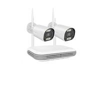 Telecamera di sorveglianza, CCTV Wireless Kit Telecamera H.265 3MP HD Sicurezza AI Face Detect Kit Di Videosorveglianza IP 8CH NVR(T,8CH NVR 2CAMS 3MP)