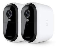 Arlo Essential 3 XL Telecamera WiFi Esterno Senza Fili, 2K, Telecamera WiFi Interno, Batteria Da 24 Mesi*, Sirena Allarme Casa, Sensore Di Movimento, Prova Inclusa Secure, 2 Telecamere, Bianche