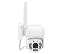 Telecamera di Sorveglianza Wi-Fi 5G, Allarme Visivo Acustico Automatico Telecamera di Sicurezza Panoramica, Telecamera Dome Girevole Impermeabile con Videocitofono Vocale, Visione