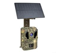 Telecamera di tracciamento solare 4K 64MP Wildlife Trail-Cam WiFi App Control 0.2s Trigger IP66 Impermeabile Visione Notturna Per Monitoraggio Della Fauna Selvatica All'aperto