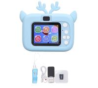 Telecamera digitale mtlavishishing Ideale per i ricordi dei bambini a infanzia con lettore di schede di scheda di memoria da 32G Reader 20MP Risoluzione da 400 mAh batteria 1080p (Blu e bianco)