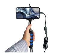 Telecamera d'ispezione 8.5mm 180 Gradi Girevole Endoscopio Industriale Controllo Della Telecamera Sterzo Automobilistico Tubo di Ispezione Ad Alta Definizione Con Luci