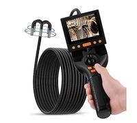 Telecamera d'ispezione Telecamera di ispezione dell'endoscopio automobilistico Display da 3,5 pollici Rotazione a 720 ° Rotazione a 4 vie Sonda periscopio articolato IP67 con 8 luci a LED(2m,Lens 8.5m