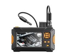 Telecamera d'ispezione Telecamera for endoscopio industriale con sterzo a 360 gradi Rotazione automatica a 360 ° Doppia lente 4,3 '' IPS Periscopio di ispezione dello schermo 9 LED 32 GB(2m,9MM Snake