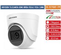 TELECAMERA DOME IBRIDA 4IN1 TVI/AHD/CVI/CVBS 2 MEGAPIXEL 2.8MM OSD IP67