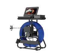 Telecamera Drenaggio Telecamera For Ispezione Tubi Fognari 50M/80M/100M Schermo IPS 1080P Da 10" Contatore Contametri + Localizzatore Autolivellante 512HZ + Cavo 7 Mm Di Diametro(80 m)