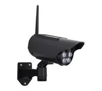 Telecamera Dummy Rotante a Induzione di Movimento | Pannello per solare integrato, luce LED rossa per lampeggiante, deterrente visivo per efficace, per zero costi elettrici