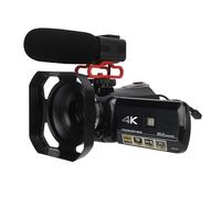 Telecamera DV, Visione Notturna IR, WiFi, Zoom 32x, Videocamera Ultra HD Impermeabile con Cappuccio per i Viaggi
