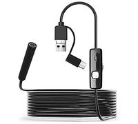 Telecamera Endoscopica 3.5M Android 3in1 Cavo Sonda Flessibile 6 LED USB Type C