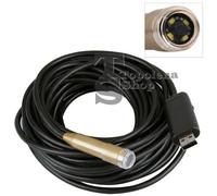 TELECAMERA ENDOSCOPICA 5 MT 4 LED CAVO SONDA FLESSIBILE USB 5 METRI ISPEZIONE