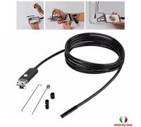 TELECAMERA ENDOSCOPICA 6 LED TUBO FLESSIBILE 2,3,5 MT IMPERMEABILE ANDROID E PC