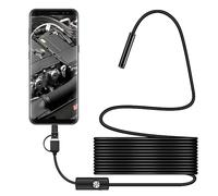 Telecamera endoscopica con 6 luci LED periscopio ispezione telecamere serpente per cellulare PC