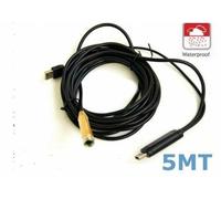 TELECAMERA ENDOSCOPICA CON LED LUNGHEZZA 5MT FLESSIBILE PER ISPEZIONE