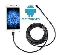 TELECAMERA ENDOSCOPICA CON LUCE CAVO SONDA FLESSIBILE USB ANDROID ISPEZIONE 5M