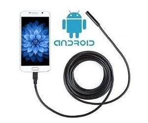 TELECAMERA ENDOSCOPICA CON LUCE CAVO SONDA FLESSIBILE USB ANDROID ISPEZIONE 5M