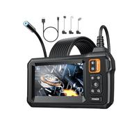 Telecamera Endoscopica con Luce | Schermo Ricaricabile Da 11 Cm | Telecamera Borescope per Ispezione | Per Spazi Stretti Riparazioni Domestichi Motori Auto Idraulici Manutenzione Case